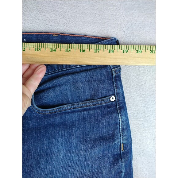 Eddie Bauer Flannel Lined Jeans Men's 36x34 Blue Denim Straight  Fit Medium Wash - Picture 6 of 16